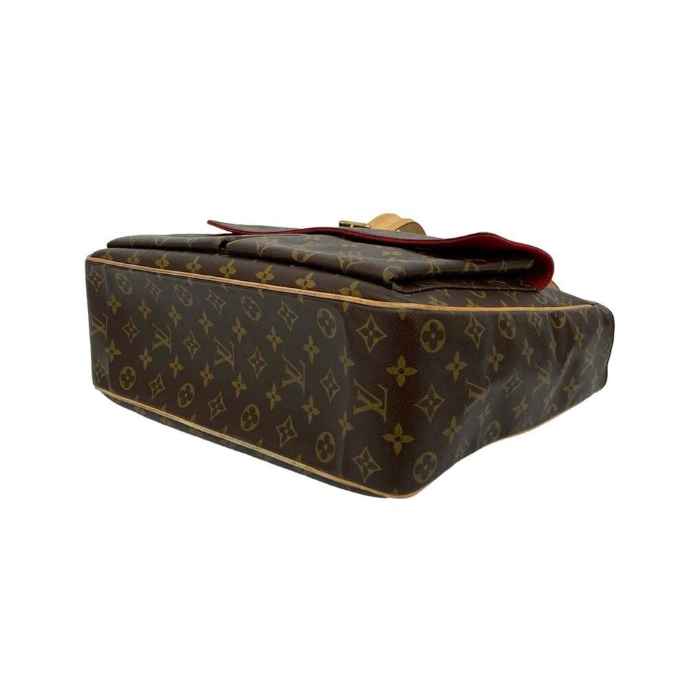 LOUIS VUITTON Authentic Brown Monogram Leather Tote Bag - Picture 8 of 10